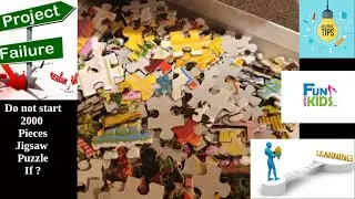 #solving #jigsawpuzzle #2000 #pieces with #kids - #notCompleted due to #lackoftime