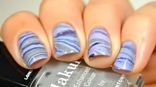 Geode nail art | Watermarble