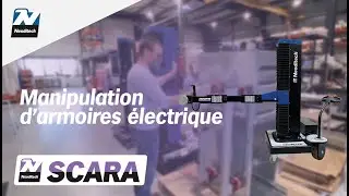 Manipulation d'armoires &eacute;lectriques avec le bras SCARA TITAN