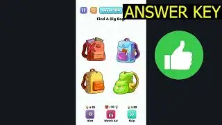 Brain Games: Brain Star LEVEL 104 Find a Big Bag (ANSWER KEY) Gameplay Walkthrough - Solution