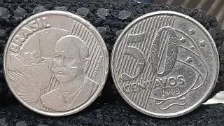 MOEDA ESCASSA 50 CENTAVOS ANO 1998 VOC&Ecirc; ENCONTROU ESSA? OLHA O VALOR $  25 A 120 REAIS 🙌 DEUS &Eacute; FIEL