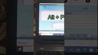 Sales Invoice Me Direct PrintOut Shortcuts Key In Busy Software #busysoftware #shorts #shortvideo