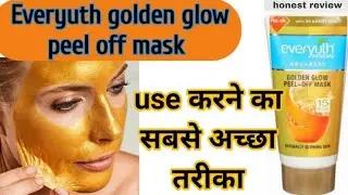 everyuth golden glow peel off  | Everyuth Golden Glow Peel Off Mask Review & Demo | peel off mask