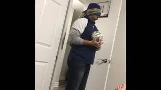 The bird box basketball challenge