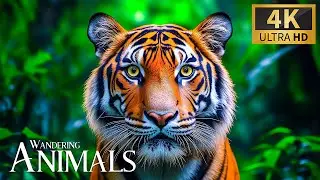 Animals Wandering Tranquil Nature 4K 🐾 Unforgettable Discovery of Wild Frontiers with Peaceful Piano