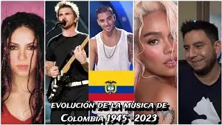🇲🇽 reacciono a la CANCION COLOMBIANA MAS ESCUCHADA AÑO POR AÑO 1945 - 2023 🇨🇴