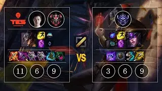 TES Moyu Twisted Fate vs Syndra Mid - KR GrandMaster Patch 10.11