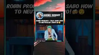 Sabo Knows Zoro's Weakness 💥 #zoro #sabo #onepiece