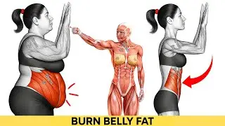 👙 SHRINK STOMACH FAT: Goodbye Love Handles 🔥 7-Days Abs Burner Standing exercises (All standing)