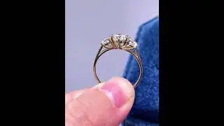 Tree568-Delicate Moissanite Diamonds Ring, 9K/14K/18K Solid Gold Wedding Ring, Engagement Ring