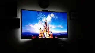My Home Theater set up! Philips hue light strip!