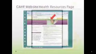 2011 CAHF Pre-Proposal part one