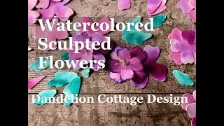 How To Make Watercolored & Sculpted Paper Flowers, part 2