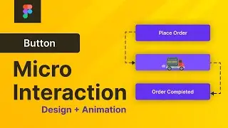 Button Micro-Interaction Using Smart Animate in Figma | Figma Animation Tutorial - 01