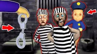 Granny and Grandpa Prisoners vs *Baby In Yellow* vs Jail - funny horror animation (60 min. fun)