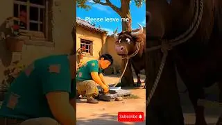🐂🐂THE BULL/COW RETURNED THE FAVOUR AND SAVED FAMILY. #funny #viral #shorts #ai