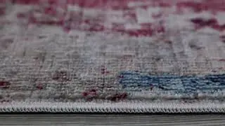 Beige Red Abstract Area Rug from DollarRug.com