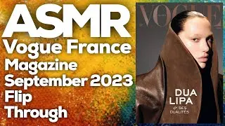 ASMR Vogue france magazine September 2023, No 1040 flip through, StevenAntonyASMR