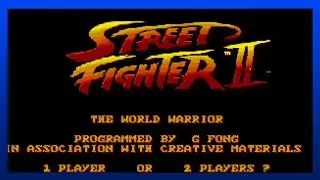 Street Fighter II: The World Warrior (Atari ST) | Main Menu Tour