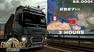 ETS 2 Longest Delivery | (France to Turkey) 2800km | Euro Truck Simulator 2