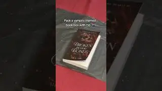 Pack a vampire-themed book box with me #booktube #booktok #bookbox #vampireromance #books