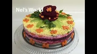 Cake Salad - Տոնական տորթ աղցան - Праздничный торт-салат