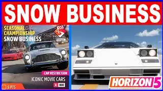 Forza Horizon 5 SNOW BUSINESS Seasonal Championship - Car Restriction Iconic Movie Cars A-800