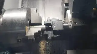 Токарный станок с ЧПУ. Работа barpuller