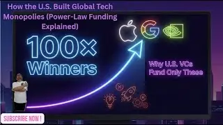 How the U.S. Built Global Tech Monopolies (Power-Law Funding Explained)