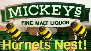 🍺Mickey&rsquo;s Malt Liquor🐝 Buzzing Hornet Bottle Display Project🍺  #beer #mickeys #diy #homemade