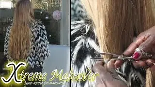 Awesome blonde long hair cut short! #haircut #makeover #longhair