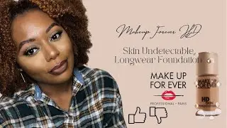 NEW MAKEUP FOREVER HD SKIN UNDETECTABLE FOUNDATION REVIEW| DARK SKIN + HYPERPIGMENTATION
