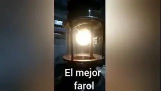 farol a kerosene, primera encendida pero con alcohol.