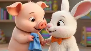 Piglet & Bunny | A Gentle Healing Day in the Forest 🌿