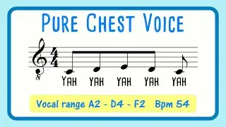 Chest Voice Vocal Exercise Male | Yah Yah Yah Extended Range