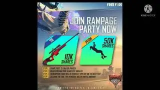 join rampage party now redeem code/join rampage party now freefire/share the post,get gloo wall skin