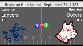Brockton High School Football vs Lawrence 9-29-23