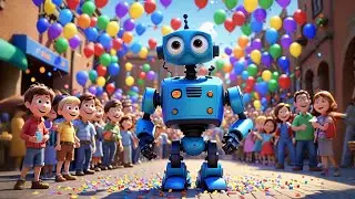 Benny Bot Flashes Lights | Robot Song for Kids | Nursery Rhymes and Baby Learning Songs
