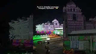 Dr. B. R. Ambedkar Telangana Secretariat, tank bund, Hyderabad, India 📍🇮🇳