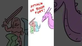 Attack on book fort!📚🐉✨#dnd #dragon #books