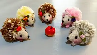 Делаем милого ежика из веревки🦔-  Как легко и красиво сделать щенка ежика из шерстяной веревки