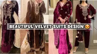 Beautiful Velvet Suits For Winter 2025 😍||New Letest Velvet Suits Collocation ||Sadiyasticx 