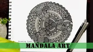 Best how to draw MANDALA ART for beginners I Step by step tutorial