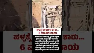 ಹುಣಸೂರು: ಹಳ್ಳಕ್ಕೆ ಉರುಳಿದ ಕಾರು: 6 ಮಂದಿಗೆ ಗಾಯ: hunsur Incident| Udayavani