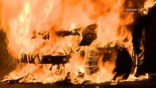 Car Fire at Harbor Gateway/Gardena Gas Station Extinguished by LAFD