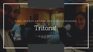 Dinner at Tritons! Disney Wonder Cruise Vlog (2021)