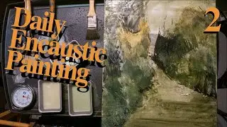 Encaustic Painting - Landscape - Mixed Media Video 2