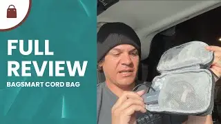 NO MORE CORD CHAOS! BAGSMART Travel Tech Organizer Review