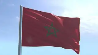 FREE Footage: Morocco Flag Waving - No Watermark | علم المغرب