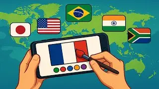 Paint the Flag Gameplay | World Flag Coloring Game | Learn All Country Flags - 16